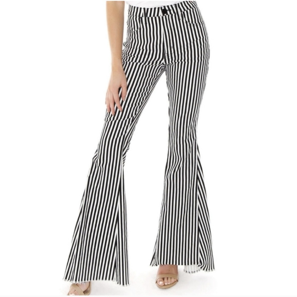 Show Me Your Mumu Berkeley Bells Vertical Striped Pants Size 26